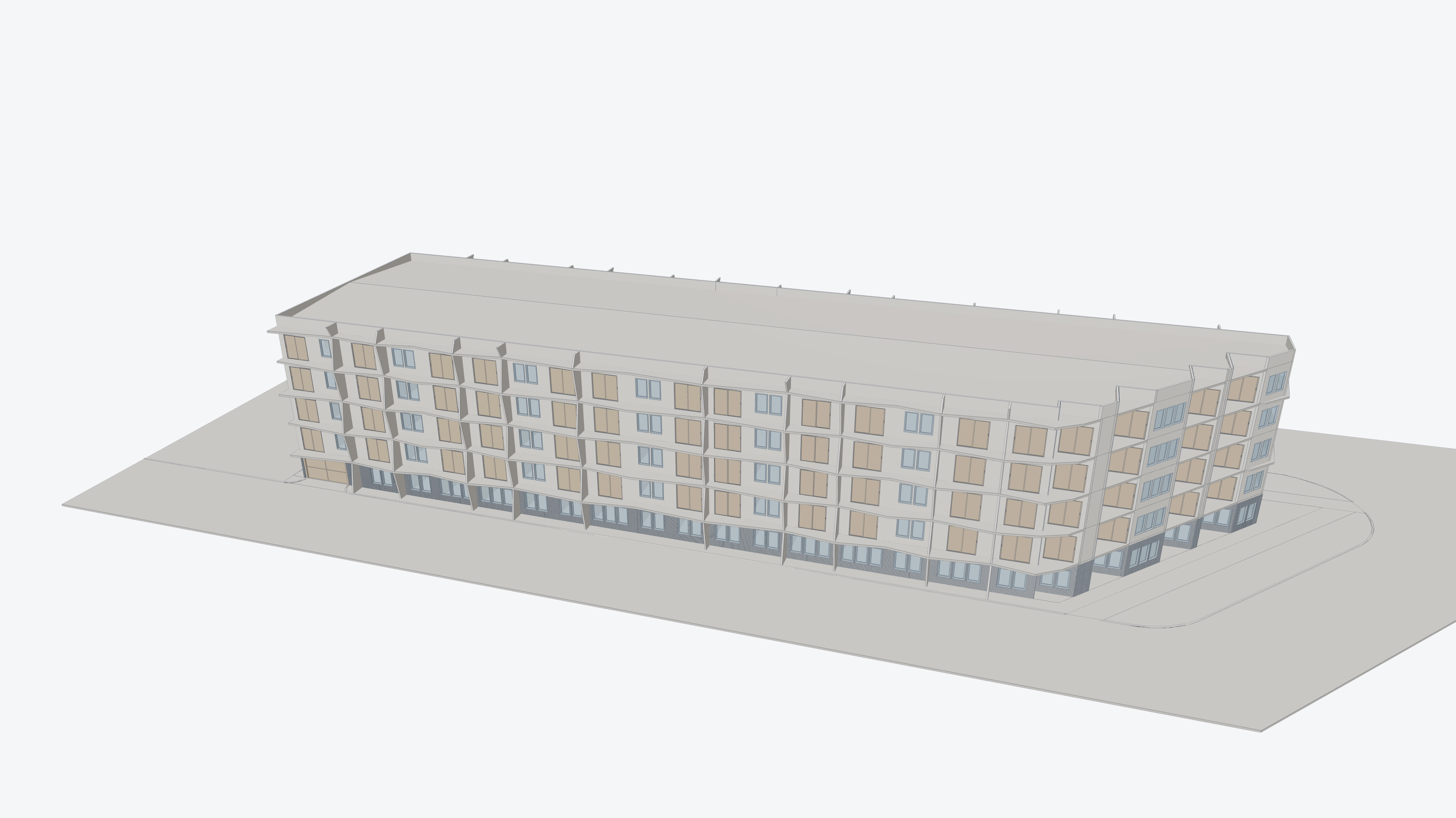 84-unit multifamily project model